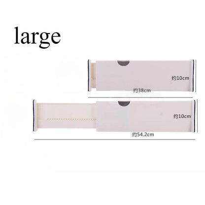 T Drawer Divider Adjustable Home Organization Dividers White Plastic Partition Holder Creative Retractable Drawer Dividers