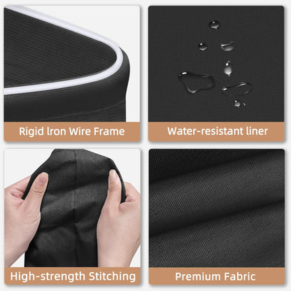 Extra-Large Laundry Hamper with Handles Freestanding Tall Dirty Clothes Basket for Bedroom Bathroom Dorm Laundry Baskets