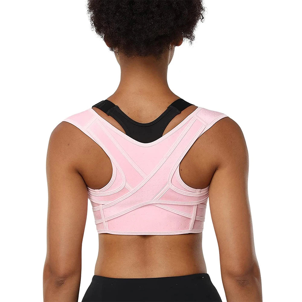 Posture Corrector Adjustable Upper Back Brace Breathable Back Support Straightener for Neck Shoulder Clavicle Lumbar Pain Relief