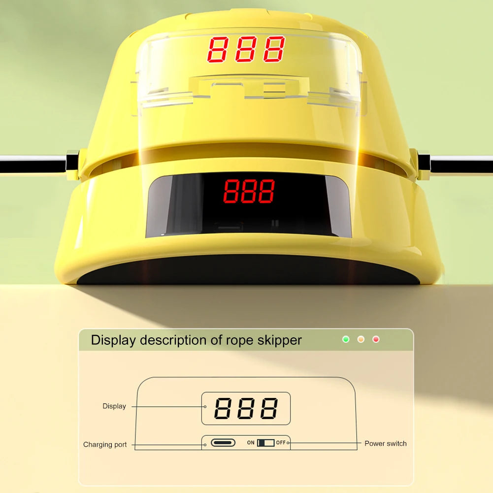 Electric Rope Skipping Machine Remote Control Smart Automatic Jump Rope Digital Counter Indoor Outdoor Training Toys Games Kids