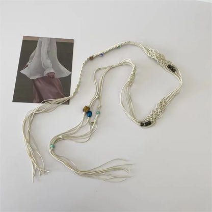 Fashion Retro Metal Accessories Fedora Belt Accessories Men Women Hats Straw Hat Accessories Belt Chain Decoration