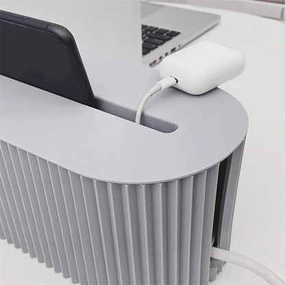 Cable Box With Cover Power Strip Wire Case Charger Socket Desktop Organizer Line Storage Box Power Board Wire Management