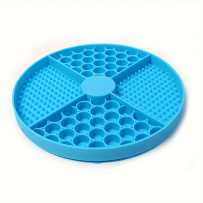 Dog Feeding Mat Silicone Cat Slow Feeder Bowls with Suction Cup Slow Feeding Pad Dog Licking Pad Anxiety-relieving Utensils