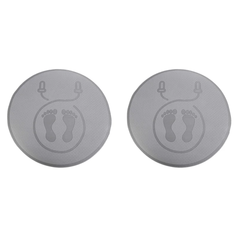 Y67A-2X Jump Rope Mat Shock Absorption And Sound Insulation Household Mute Mat Indoor Outdoor Fitness Sports Yoga Mat,Black