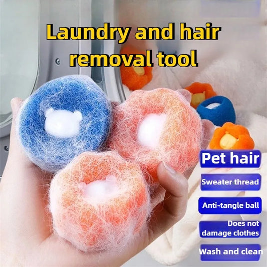 Washing Machine Lint Catcher Reusable Pet Hair Remover Ball Laundry Filter Wool Fur Collector Home Cleaning Essential