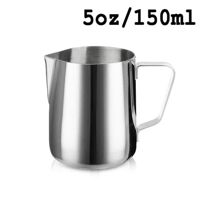 Coffee Latte Milk Frothing Jug Milk Frother Pitcher Stainless Steel Jug Espresso Barista Pitcher Milk Pot Coffee Accessories