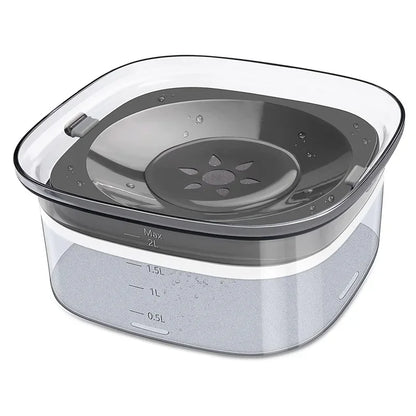 2L Dog Water Bowls Pet  Floating Drinking Bowls Cat Anti Wet Mouth Anti Splash Large Capacity Drinker For Small Mid Large Dog