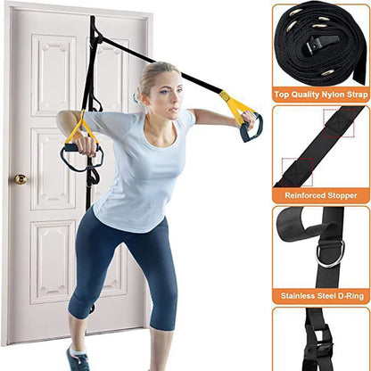 Door Anchor Strap for Resistance Bands Exercises Multi Point Anchor Portable Exercise Band Space Saving Home Workouts