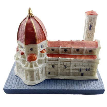 Florence Cathedral Italy Resin Handicraft Souvenirs Desktop Ornament Indoor Table Buildings Home Decoration Collection Gift