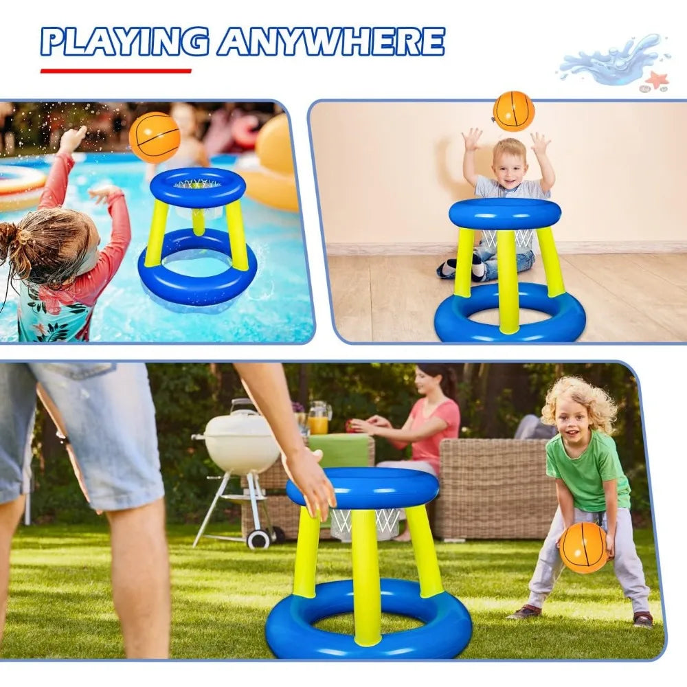 Explosions inflatable basketball stand interactive shooting toys outdoor inflatable swimming pool toys Outdoor water toys