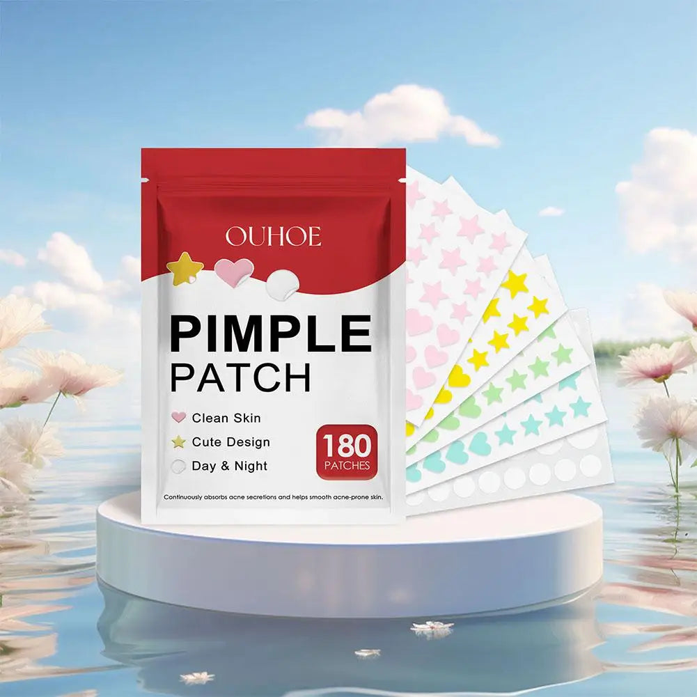 180PCS Acne Pimple Patches Colorful Breathable Acne Removal Absorb Secretions Anti Infection Originality Concealer Makeup Tool