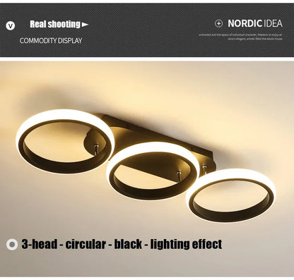 LED Ceiling Light 3 colors Modern Round Square-shaped For Hallway Bedroom Checkroom Living Room Restaurant Staircase Lighting