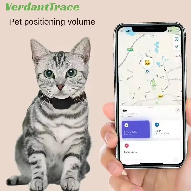 Waterproof Pet GPS Tracker Dog & Cat Locator with Adjustable Collar Anti Lost Dogs Tracker for iOS/Android Remote Global Locator