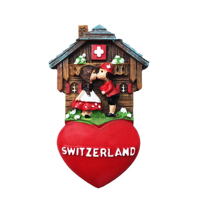 Europe Switzerland 3D Fridge Magnets Tourism Souvenir Refrigerator Magnets Sticker Collection Handicraft Decoration Articles