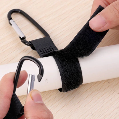 2/1pcs Baby Stroller Hook Clip Aluminum Alloy Carabiner Cart Organizer Diaper Bag Shopping Pram Hook Hanger Stroller Accessories