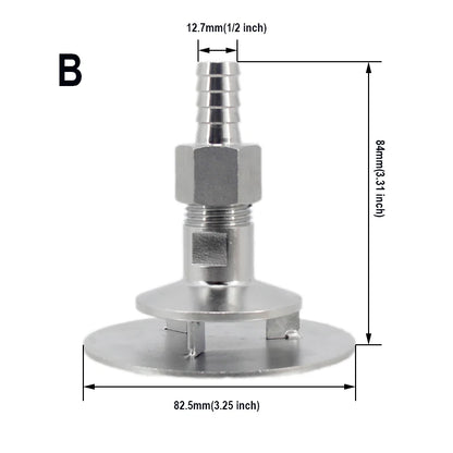 Homebrew Kettle/Keg Sparge Plate with 1/2" Male NPT Stainless Steel 304 Beer Brewing Equipment Mash Tuns
