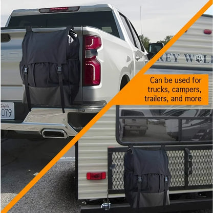 Car Spare Tire Garbage Bag Tool Storage Bag Spare Tire Hanging Bag Desert Off-road Spare Tire Storage Bag for Trucks and SUVs