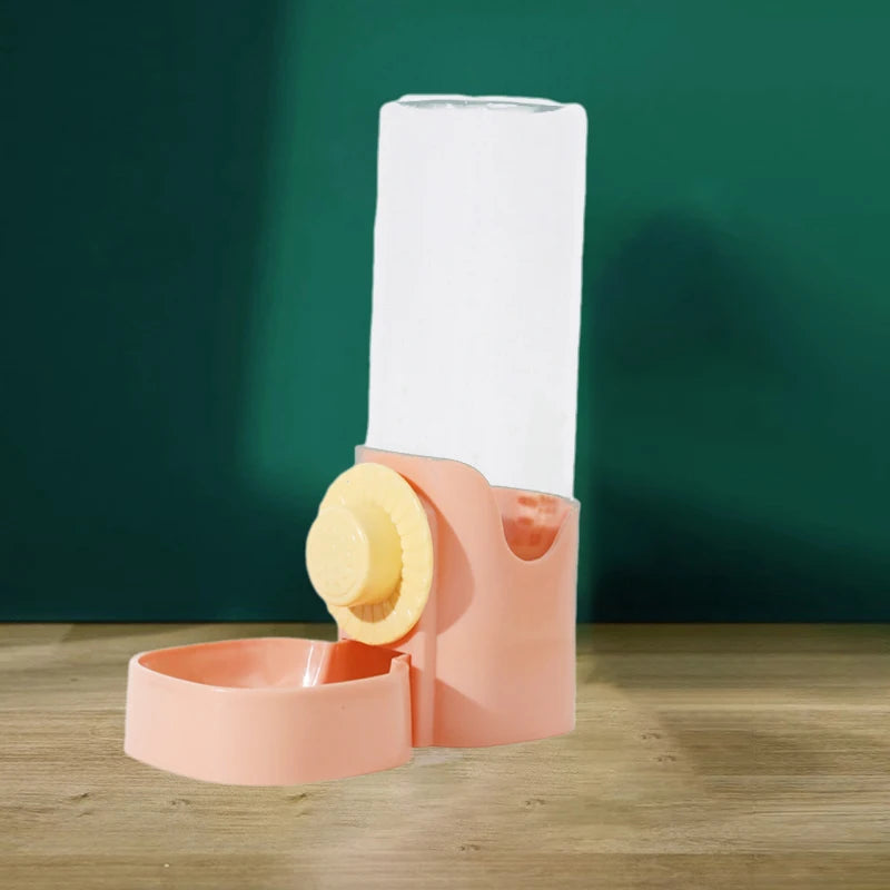 Automatic Pet Feeder Cage Hanging Bowl Water Bottle Food Container Dispenser For Puppy Cats Rabbit Birds Pet Feeding Product