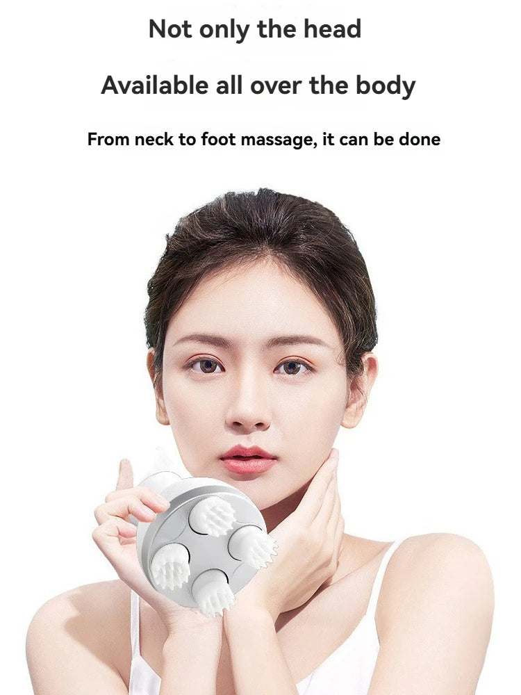 Intelligent Head Massager Scalp Massage Health Relaxation Body Shoulder and Neck Muscles Deep Tissue Rubbing Vibration Massage