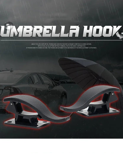 2PCS Universal Car Hook Seat Back Hook Multi-purpose Trunk Umbrella Holder Car Umbrella Storage Car Interior Accessories Storage