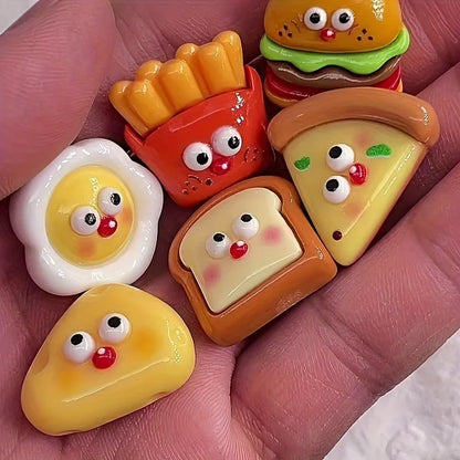 8pcs Refrigerator Magnets, Kawaii Cartoon Food Fridge Magnets, Cute Decorative Magnets Personalized Fridge Magnet Locker Cabinet