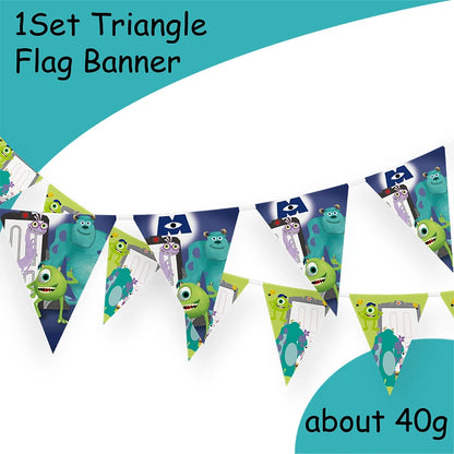 MINISO Monsters University Theme Birthday Party Decoration Party Supplies Hot Videos Scene Decoration Balloon Party Supplies