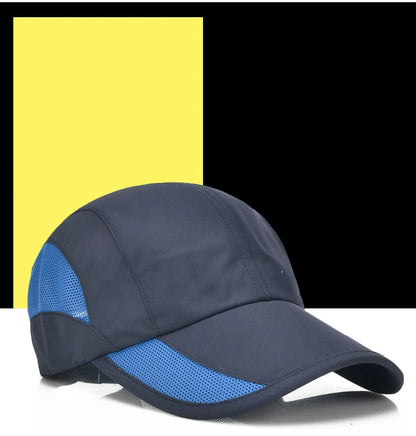 2024 New Men's Quick Drying Baseball Cap Korean Outdoor Sunscreen Visor Women's Athleisure Waterproof Mesh Cap
