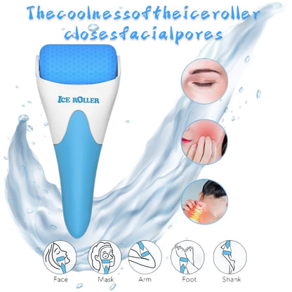Rotating beauty ice roller is a cooling ice roller massager used for facial and body massage, which can remove wrinkles