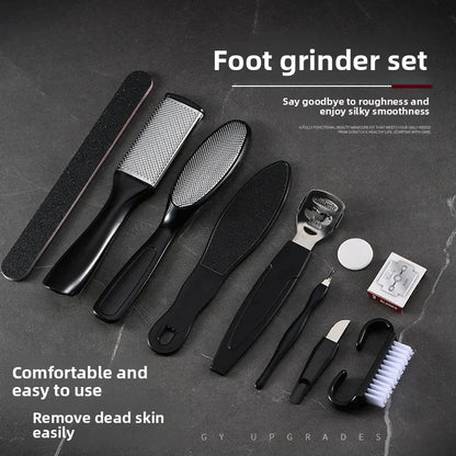 Foot care Foot board file tool set Stainless steel foot washboard Foot grinder to remove dead skin Calluses Pedicure Foot board