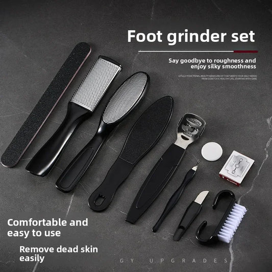 Foot care Foot board file tool set Stainless steel foot washboard Foot grinder to remove dead skin Calluses Pedicure Foot board