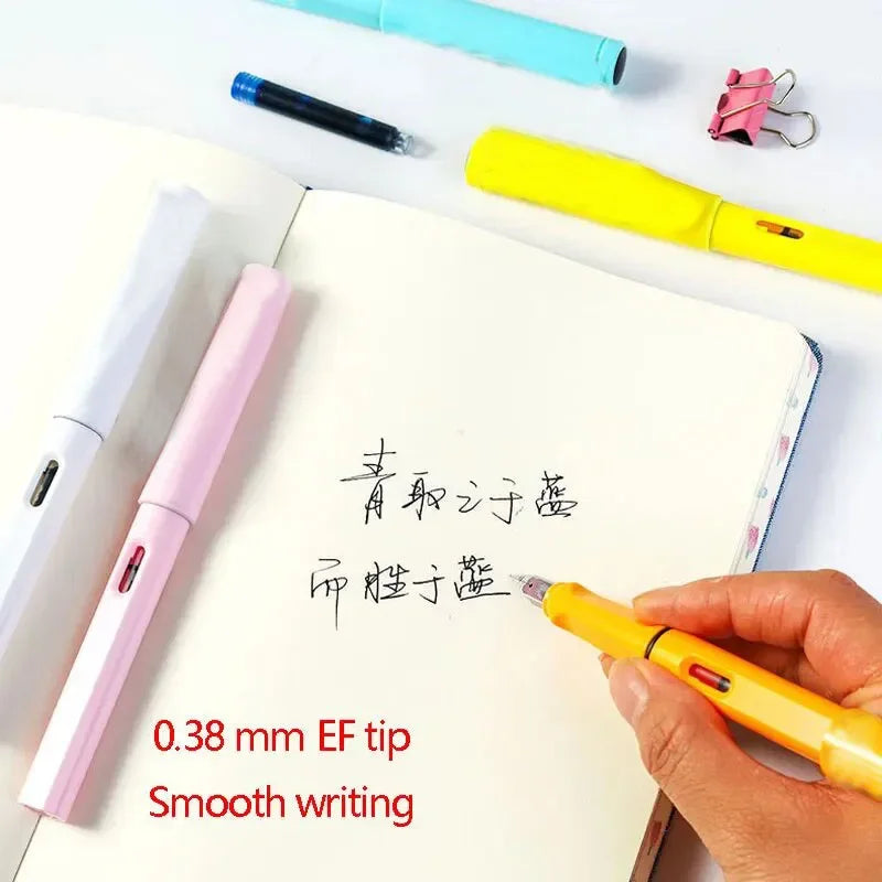 1PC 0.5mm Clear Pointed Writing Practice Pen Student Standing Pen Stationery Student Supplies Pen and Ink Student Supplies