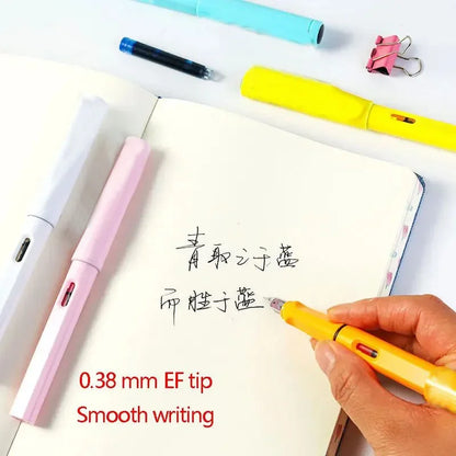 1PC 0.5mm Clear Pointed Writing Practice Pen Student Standing Pen Stationery Student Supplies Pen and Ink Student Supplies