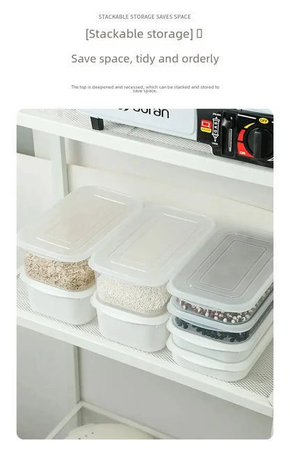 Modern Simple Style Portable Fridge Classification Preservation Box Meat Box Cold Storage Bento Onion Garlic Sub-box