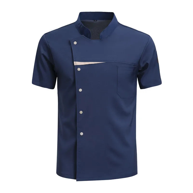 Kitchen Chef Shirts Cook Wear Hotel  Uniform Catering Cooking Clothes Chef Coat Jacket Professional Kitchen Costume Designer