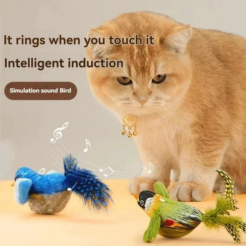 Cat Toys For Indoor Cats Interactive Cat Toy Realistic Bird Sound Cat Toy Plush Cat Toy Catnip Cat Toy for Cats Kitten Toy