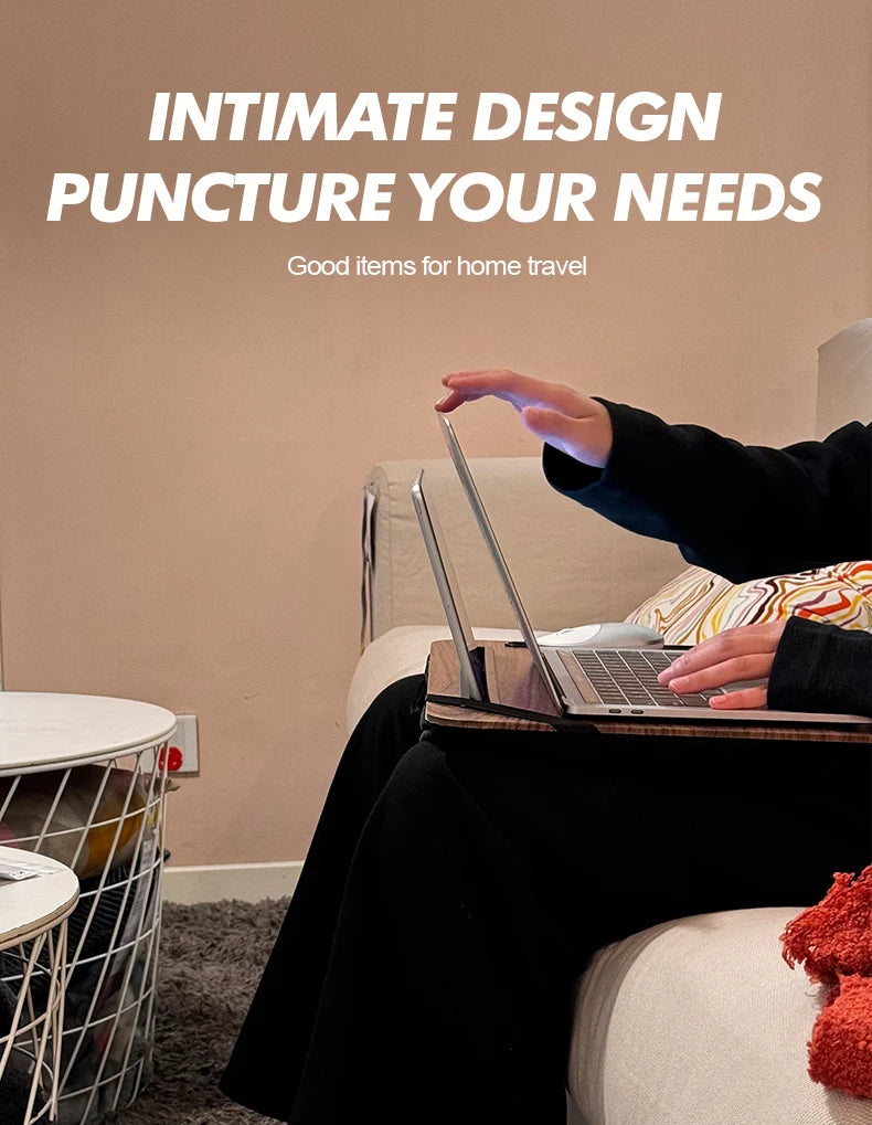 Laptop Desk Lazy Person Laptop Desk Portable With Handheld Ipad Slot Phone Slot Suitable For Bed Sofa Car