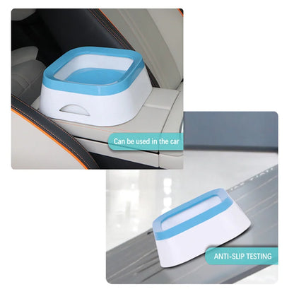 Dog Drinking Water Bowl Floating Non-Wetting Mouth Cat Bowl Without Spill Drinking Water Dispenser Plastic Anti-Over Dog Bowl