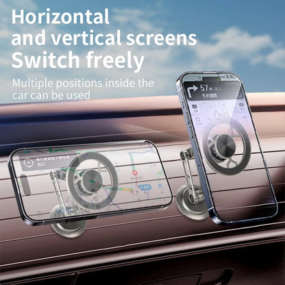Universal metal magnetic mobile phone holder Foldable rotating mobile phone holder Dashboard windshield Car mobile phone holder