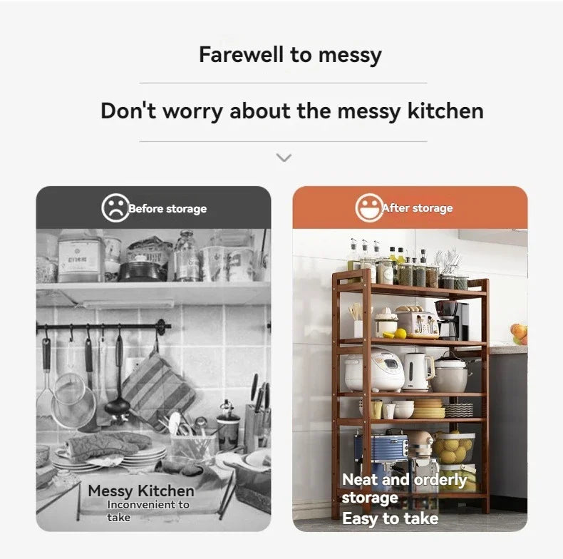 Kitchen shelf, floor standing multi-layer product collection, household pot seasoning shelf, fruit and vegetable bowl and dish s