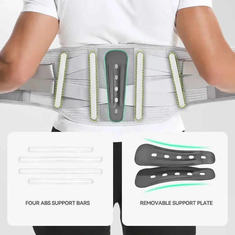 Lumbar Back Brace for Lower Back Pain with Removable Lumbar Pad,Lumbar Support Belt for Men & Women with Bionic Support System