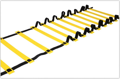 Sports Agility Ladder Football Adjustable Nylon Strap Jumping Ladder Speed Fitness Body Coordination Warm-Up Training Tool