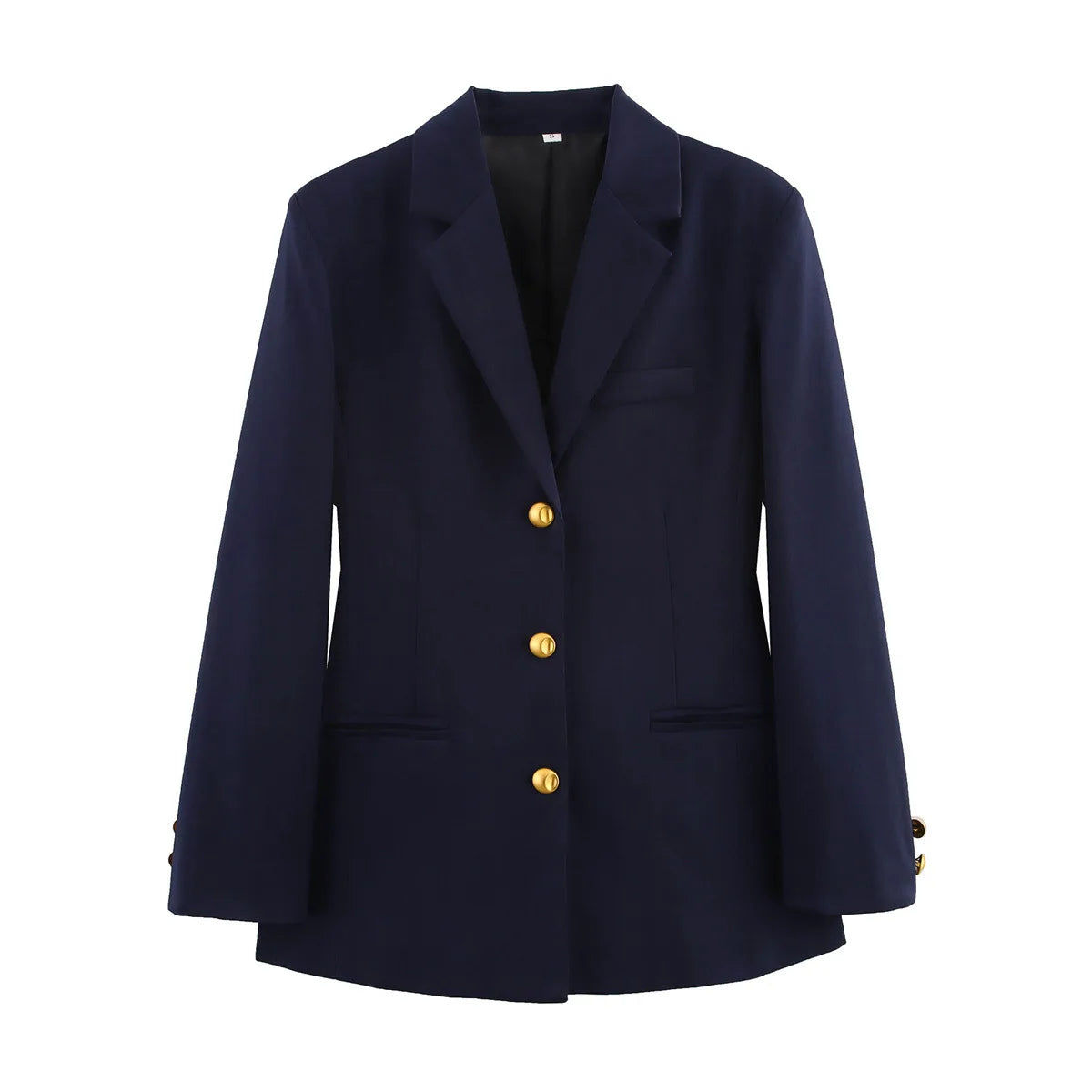 Female Office Suit Jacket with Sashes Y2K Elegant Women Formal Blazer 2025 Spring Long Sleeve Single Breasted Coat   ﻿