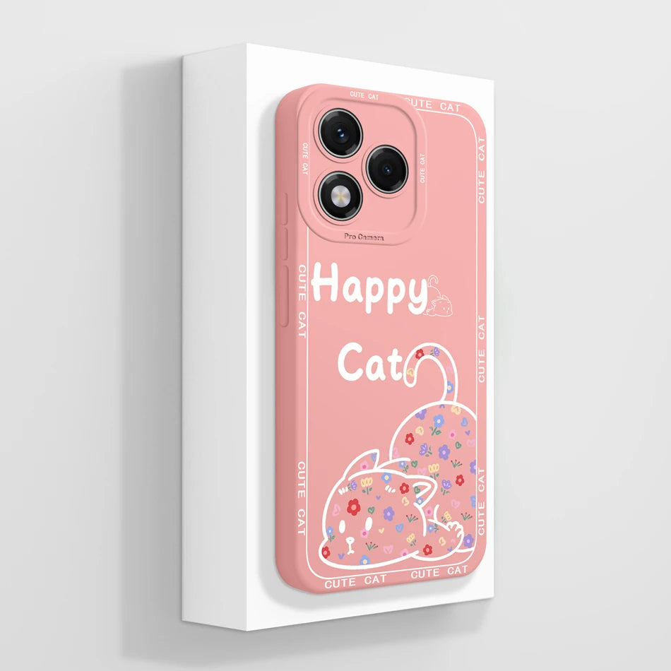 For Honor 400 Lite Case Simple Butterfly Soft Liquid Silicone Full Protection Back Cover For Honor 400Lite 5G Phone Protectors