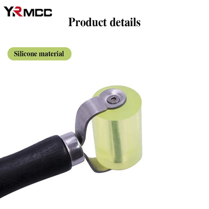 Car Soundproof Roller Thick Rubber Tire Compaction Tools Moto Auto Repair Press Wheel Car Maintenance Anti-Vibration Roller