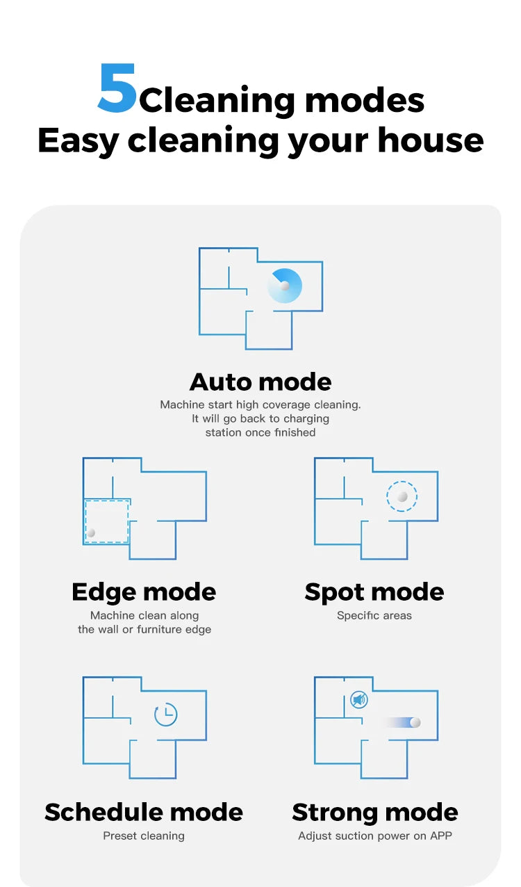 New Smart Robot Vacuum Cleaner Wifi App control,180ml Water Tank Home Appliances Electric Cleaning Tools Robotic Vacuum Cleaners