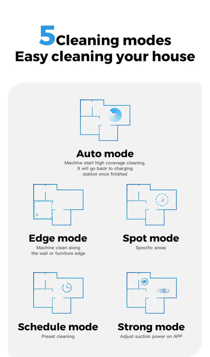 New Smart Robot Vacuum Cleaner Wifi App control,180ml Water Tank Home Appliances Electric Cleaning Tools Robotic Vacuum Cleaners