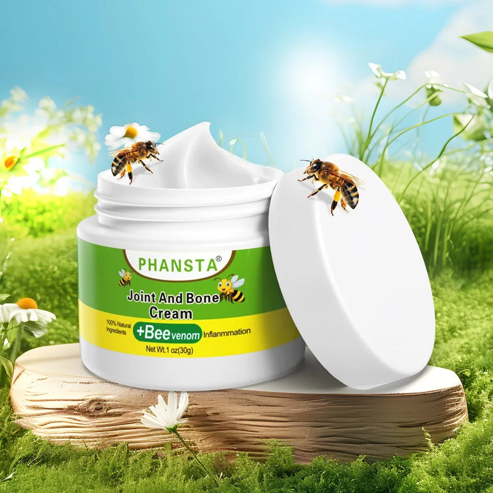 Bee Venom Joint Care Balm Care Lumbar Spine, Knee Muscle Pain, Muscle Soreness, Joint Care Balm Pure Natural Ingredients（30g）