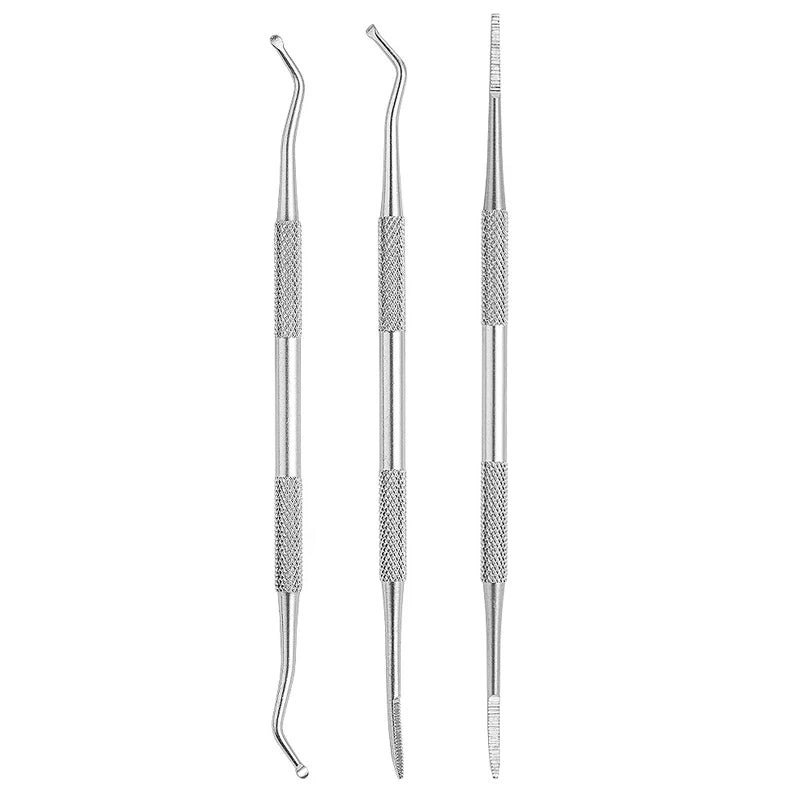 3-6pcs Stainless Steel Manicure Pedicure Knife To Remove Dead Skin Calluses Thick Hard Nail Clippers Acne Needle Pick Tool Set