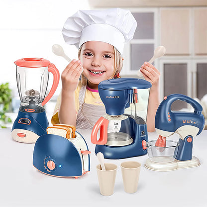 Electric Vacuum Cleaner Kitchen Toys Simulation Juice Machine Microwave Pretend Play Washing Machine Kids Household Appliances