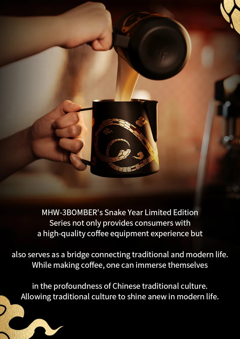 MHW-3BOMBER Coffee Milk Frothing Jug Latte Art Cup Stainless Steel Milk Frother Pitcher Jug Espresso Coffee Accessories